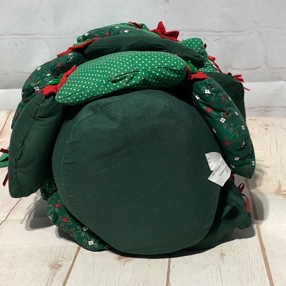 Handmade Christmas Tree Fabric Stuffed Decor Weighted - Picture 6 of 13